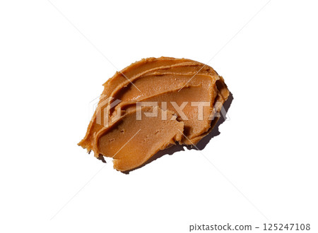 Peanut butter texture background 125247108