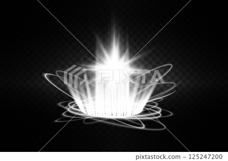 A Stunning and Radiant Burst of Light, Accompanied by an Array of Vibrant Energy Waves That Truly Captivate the Eye 125247200