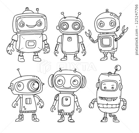 robot, icon, robotic 125247766
