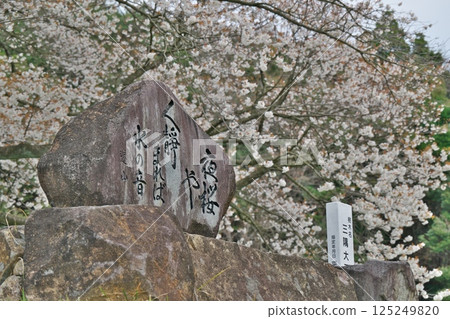 Misumi Ohira Sakura Poem Monument (Misumi Town, Hamada City, Shimane Prefecture) 125249820
