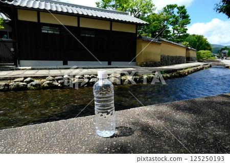 Myojin River and plastic bottles Myojin River and plastic bottles 125250193