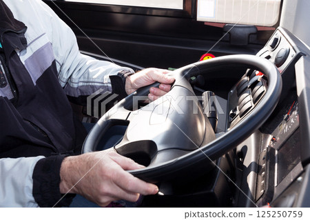 A truck driver at work A truck driver at work 125250759