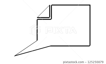 方形氣泡（透明背景） 125250879