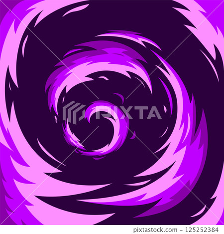 Comic book flame background. Cartoon explosion element. Boom cloud and flame, smoke and explode. Boom effect, vector element for game design 125252384