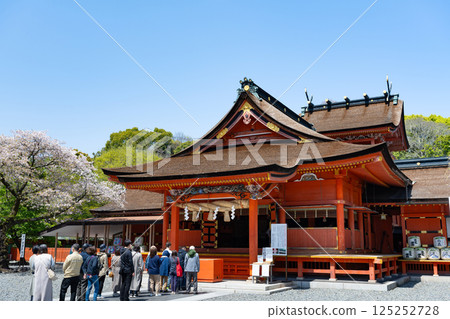 靜岡縣富士宮市富士山本宮淺間大社的春天 靜岡縣富士宮市富士山本宮淺間大社的春天 125252728