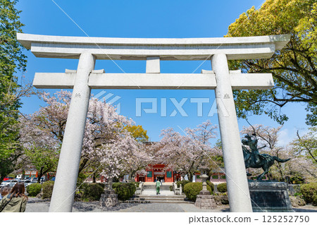 Spring at Mount Fuji Hongu Sengen Taisha Shrine in Fujinomiya, Shizuoka Prefecture 125252750