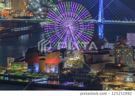 Night view of Osaka Aquarium Kaiyukan (Minato Ward, Osaka City, Osaka Prefecture) 125252892