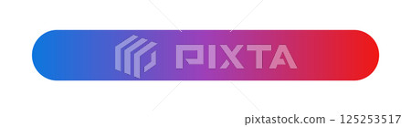 Blue and red gradient - Color scale and frame material that visualizes changes in temperature, stages, etc. 125253517