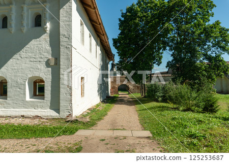 Old brick buildings in the Kirillo-Belozersky Monastery in Russia Old brick buildings in the Kirillo-Belozersky Monastery in Russia 125253687