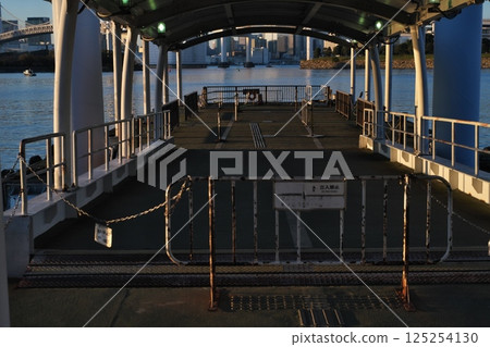 Odaiba pier jutting out into the sea Odaiba pier jutting out into the sea 125254130