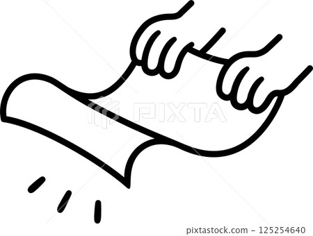 Hands shaking out rug doodle Hands shaking out rug doodle 125254640