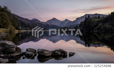 lake in the mountains 125254896