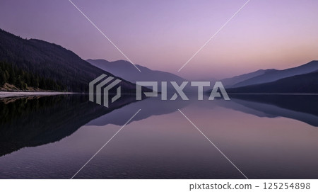 lake in the mountains 125254898