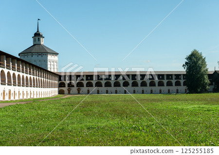 Panoramic view of the walls of Kirillo-Belozersky Monastery Panoramic view of the walls of Kirillo-Belozersky Monastery 125255185