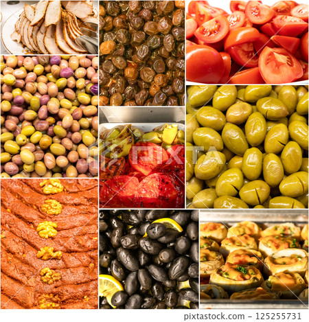 Mediterranean Cuisine Collage Mediterranean Cuisine Collage 125255731