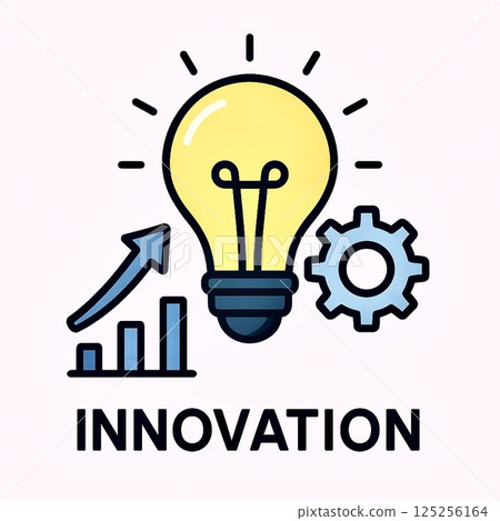 Illustration of a light bulb with an idea Illustration of a light bulb with an idea 125256164