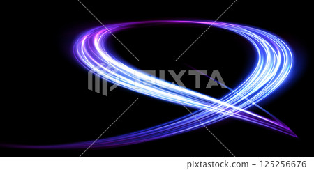 Abstract Light Trails Design Concepts Tailored for Contemporary Modern Backgrounds and Aesthetic Spaces 125256676