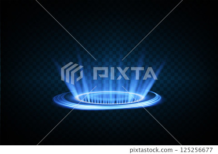 The Circular Portal Effect is brilliantly illuminated and features glowing rays radiating outwardly The Circular Portal Effect is brilliantly illuminated and features glowing rays radiating outwardly 125256677