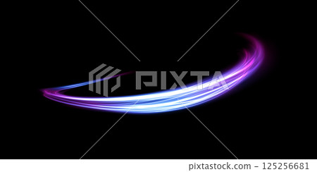 An Elegant and Abstract Light Wave Set Against a Deep Black Background Creating a Stunning Visual Effect An Elegant and Abstract Light Wave Set Against a Deep Black Background Creating a Stunning Visual Effect 125256681