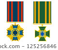 simple awards military orders with fabric insert.stock vector image 125256846