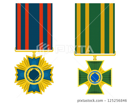 simple awards military orders with fabric insert.stock vector image simple awards military orders with fabric insert.stock vector image 125256846