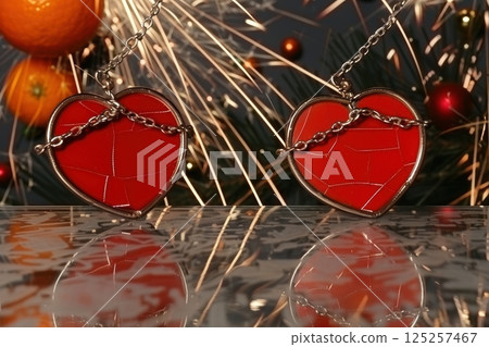 HeartShaped Pendants with a Beautiful Sparkling Background That Captivates the Senses HeartShaped Pendants with a Beautiful Sparkling Background That Captivates the Senses 125257467