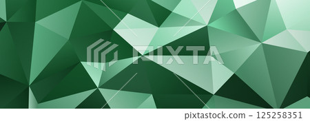 Geometric green illustration with abstract shapes. Geometric green illustration with abstract shapes. 125258351