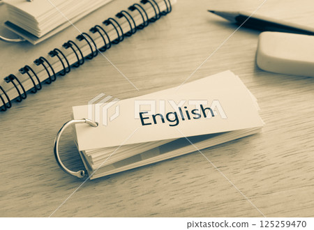 Memorize with vocabulary cards English education 125259470