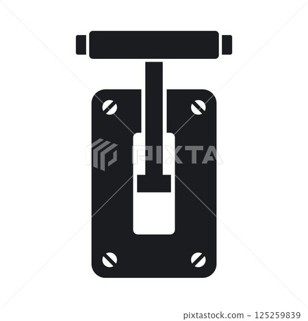 Black icon switch lever for supplying electricity. Black icon switch lever for supplying electricity. 125259839