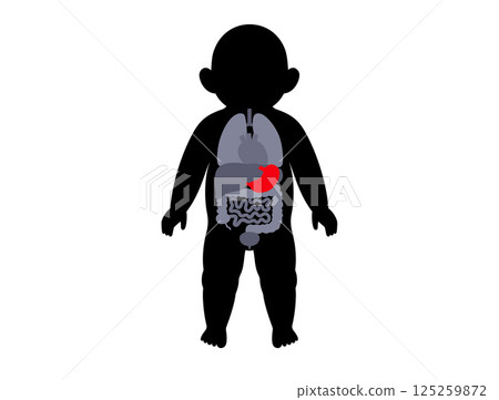 Stomach diseases in a child 125259872