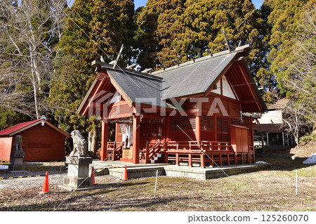 拍攝北海道北斗市藥師天滿宮的春天景色 拍攝北海道北斗市藥師天滿宮的春天景色 125260070