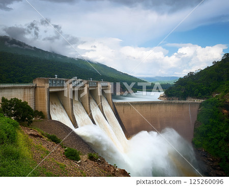 Dam to discharge water 125260096