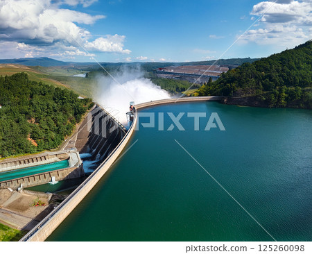 Dam to discharge water 125260098