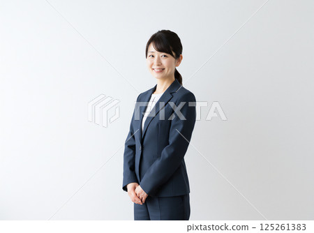 A smiling businesswoman with confidence 125261383
