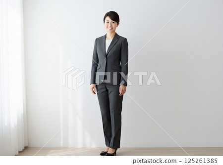 A smiling businesswoman with confidence 125261385
