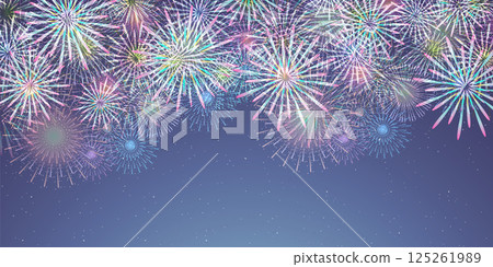 煙花夏日問候日本圖案背景 125261989