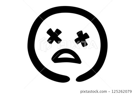 陷入困境的人的簡單向量插圖 125262079