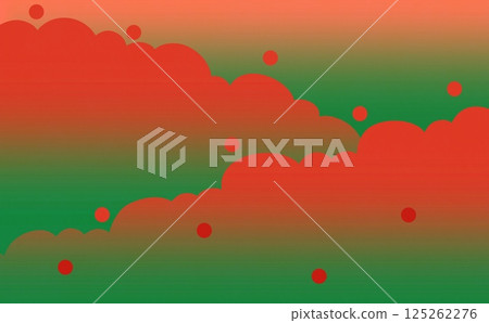 Fluffy pattern (red x green) 125262276