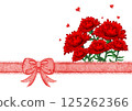 母親節～康乃馨與緞帶裝飾～ 125262366