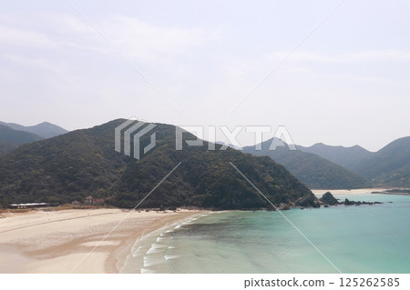 Takahama Beach and Tondomari Beach on Fukue Island in the Goto Islands 125262585