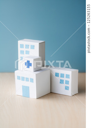 Paper craft large hospital Paper craft large hospital 125263155