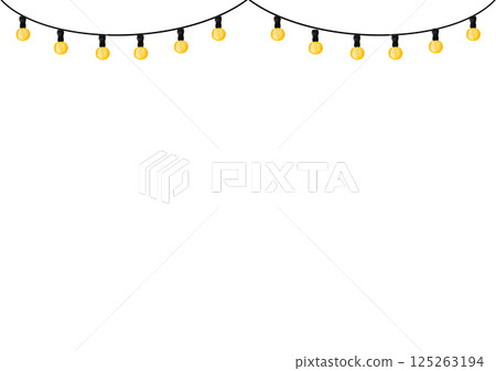 簡約照明吊燈水彩插畫 125263194