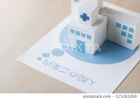 Hospital admission guide and paper craft of a large hospital Hospital admission guide and paper craft of a large hospital 125263269
