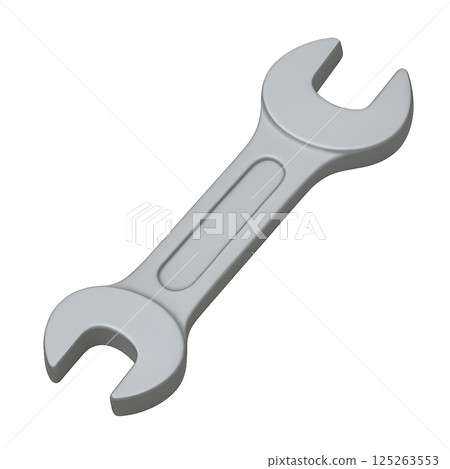 Open-ended metal wrench 125263553