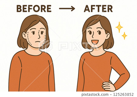 Women who have had successful cosmetic surgery 125263852