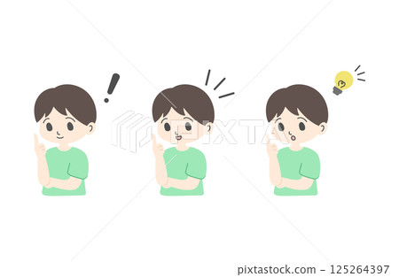 Inspiration Kids Boys Colored Upper Body without Main Lines 125264397