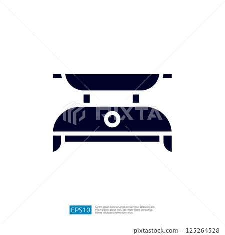 Digital Kitchen Scale Icon for Accurate Measurement of Ingredients in Cooking and Baking Process Digital Kitchen Scale Icon for Accurate Measurement of Ingredients in Cooking and Baking Process 125264528