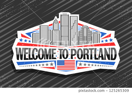 Vector logo for Portland 125265309