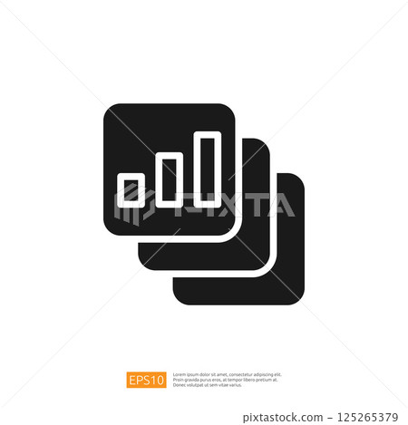 Data Analysis Icon Representing Growth and Trends with Graphs and Charts in a Modern Business Context Data Analysis Icon Representing Growth and Trends with Graphs and Charts in a Modern Business Context 125265379