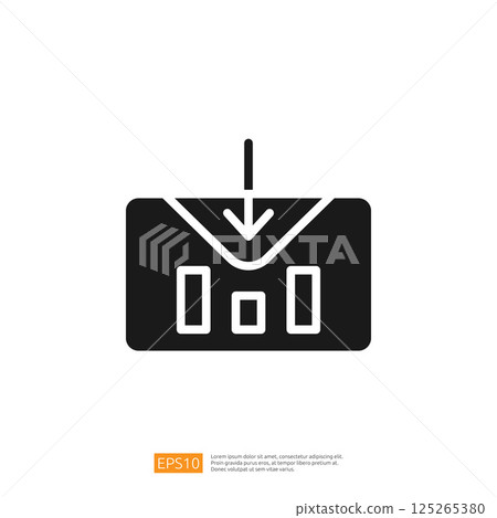 Data Analysis Icon Representing Business Intelligence and Digital Strategy for Effective Decision-Making Data Analysis Icon Representing Business Intelligence and Digital Strategy for Effective Decision-Making 125265380